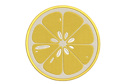 Lemon Slice Embroidery
