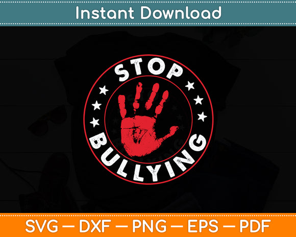 Stop Bullying Svg Digital Cutting File