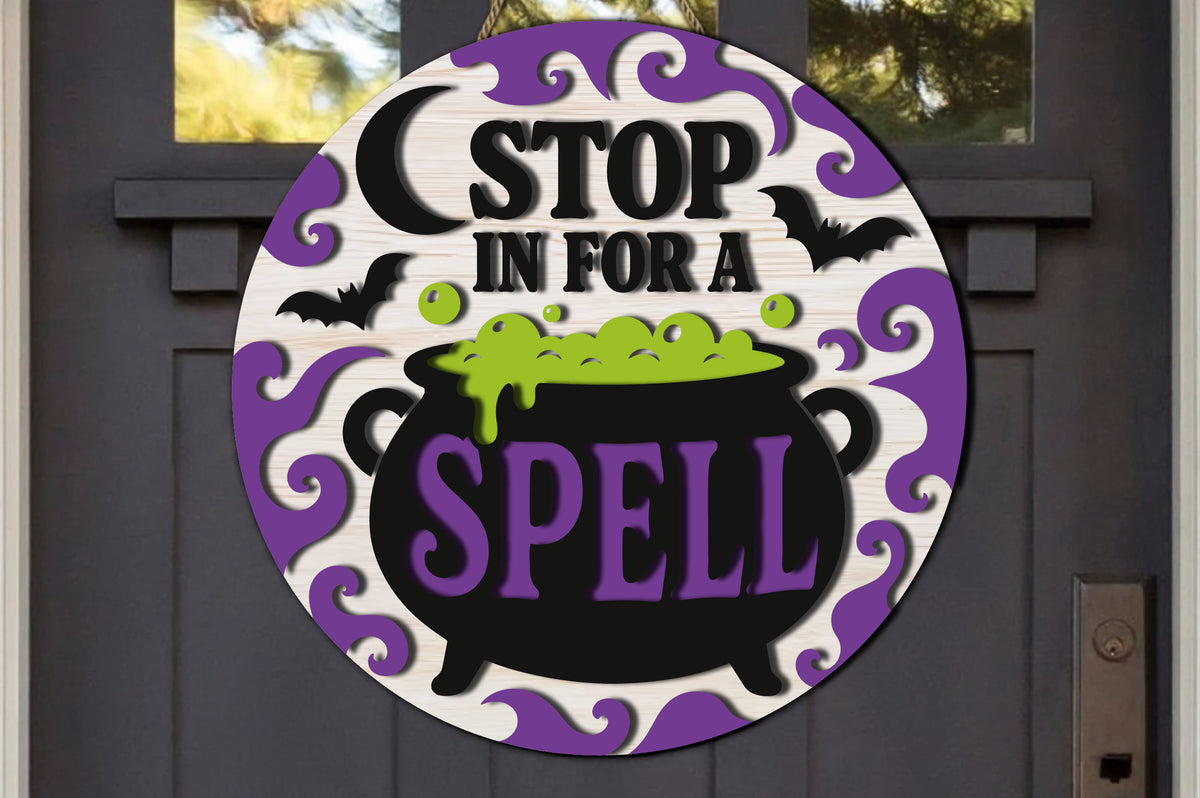 Stop In For A Spell Halloween SVG