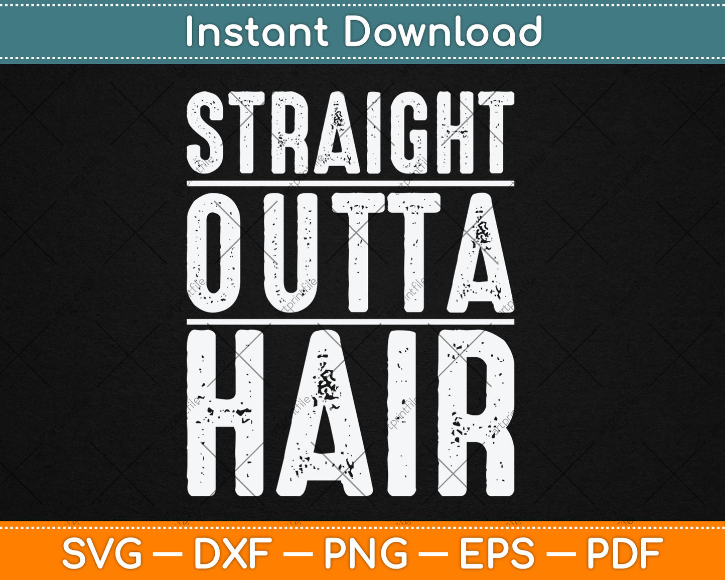 Straight Outta Hair Funny Svg Digital Cutting File