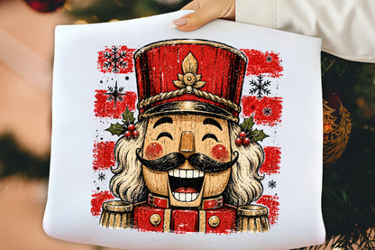 Funny Christmas Nutcracker Soldier Vintage Holiday PNG