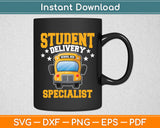 Student Delivery School Bus Driver Specialist Svg Digital Cricut Cutting File