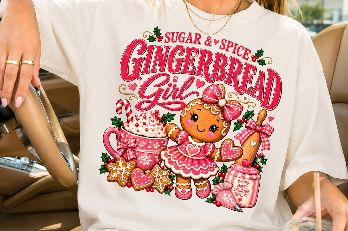 Sugar & Spice Gingerbread Girl PNG