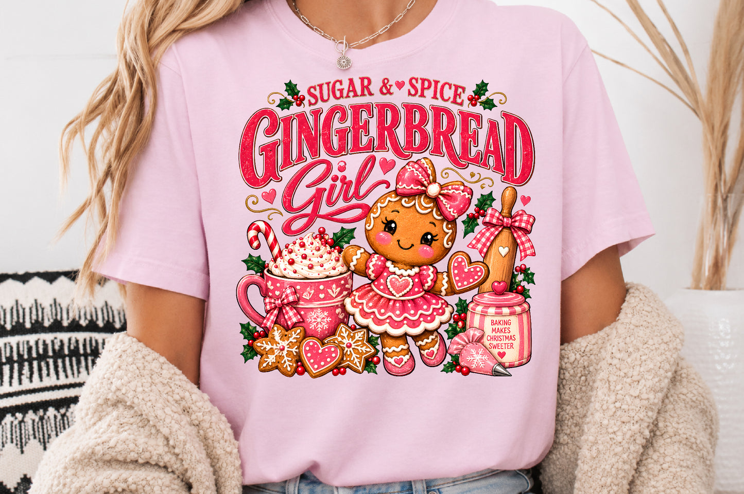 Sugar & Spice Gingerbread Girl PNG