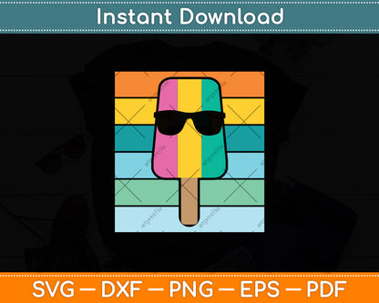 Summer Popsicle Funny Ice Cream Beach Pool Party Svg Digital Cutting File