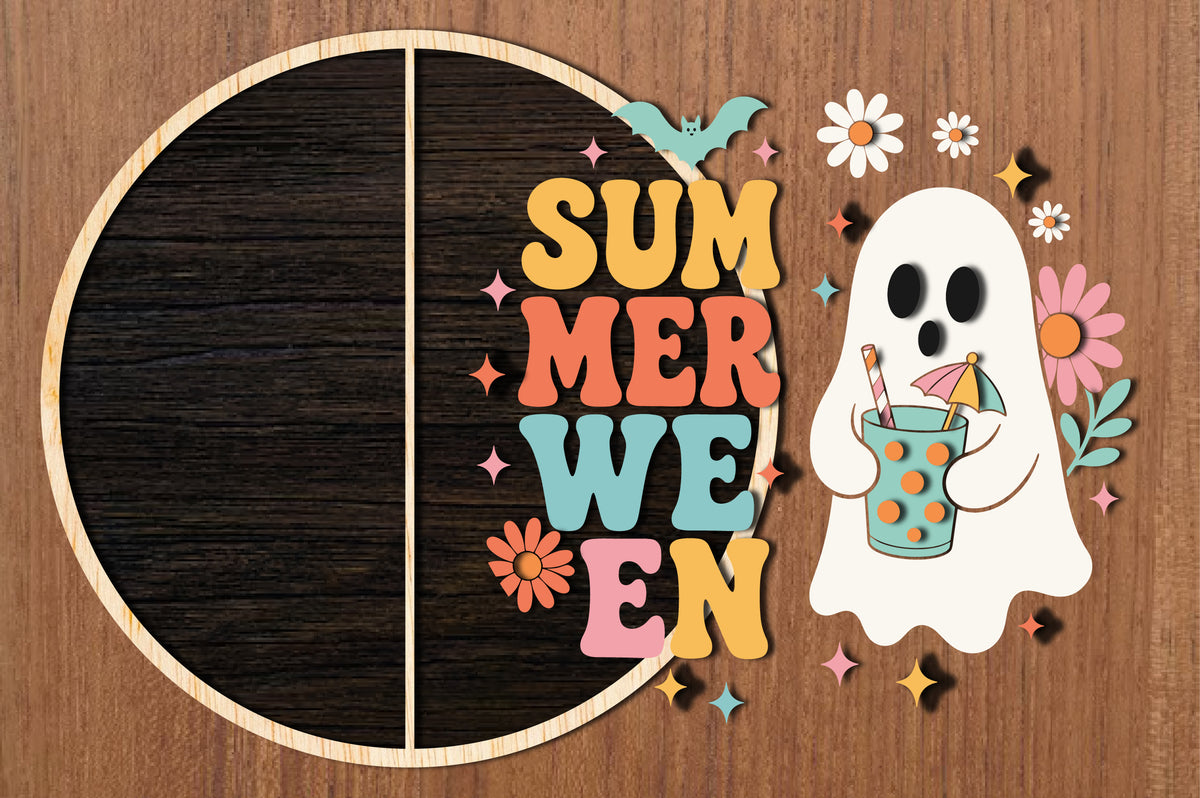 Summerween Ghost Laser Cut SVG