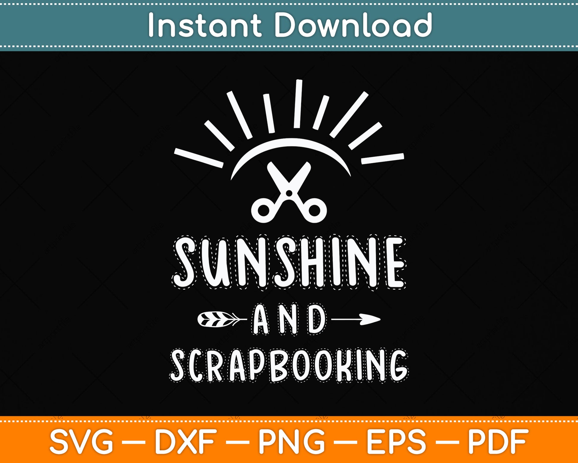 Sunshine and Scrapbooking Svg Png Dxf Digital Cutting File