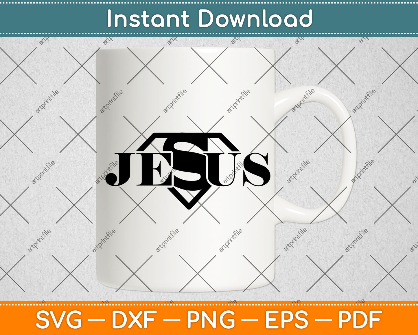 Jesus is My Superhero SVG, Jesus Christ SVG, Religious SVG, Pastor Svg Digital Cutting File