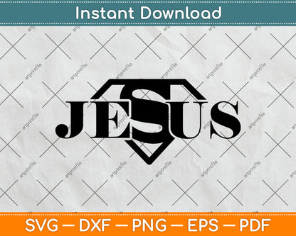 Jesus is My Superhero SVG, Jesus Christ SVG, Religious SVG, Pastor Svg Digital Cutting File