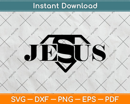 Jesus is My Superhero SVG, Jesus Christ SVG, Religious SVG, Pastor Svg Digital Cutting File