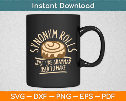 Synonym Rolls Just like Grammar Used to Make Svg Digital Cutting File