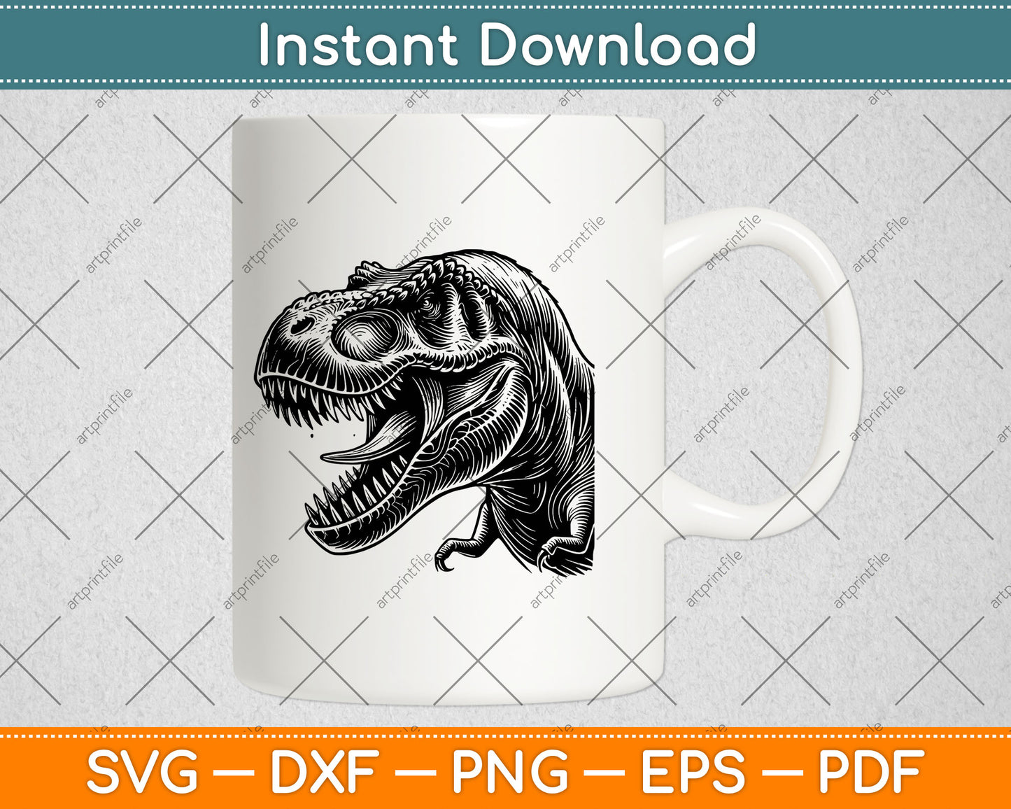 T-Rex Dinosaur Svg Cutting File