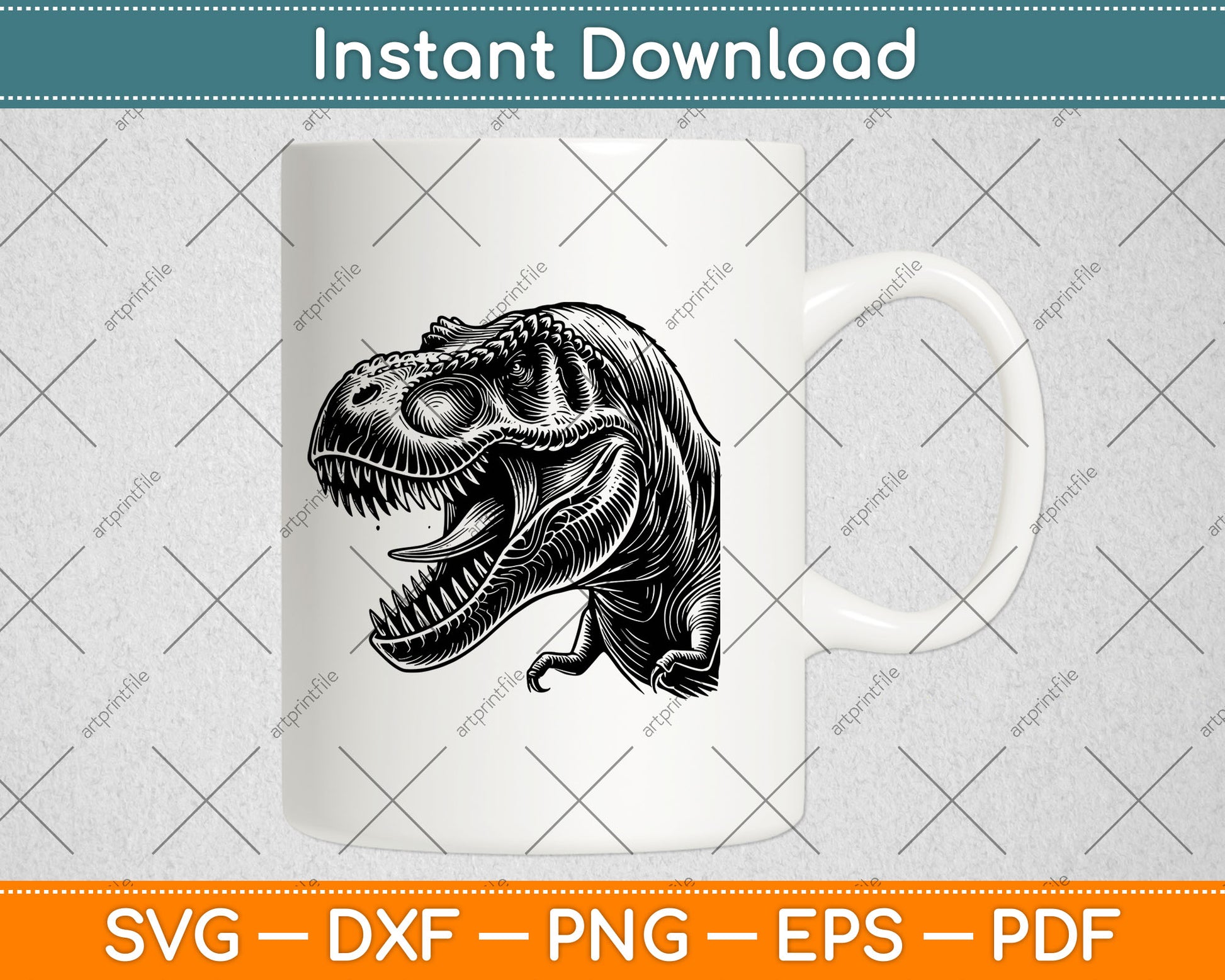 T-Rex Dinosaur Svg Cutting File