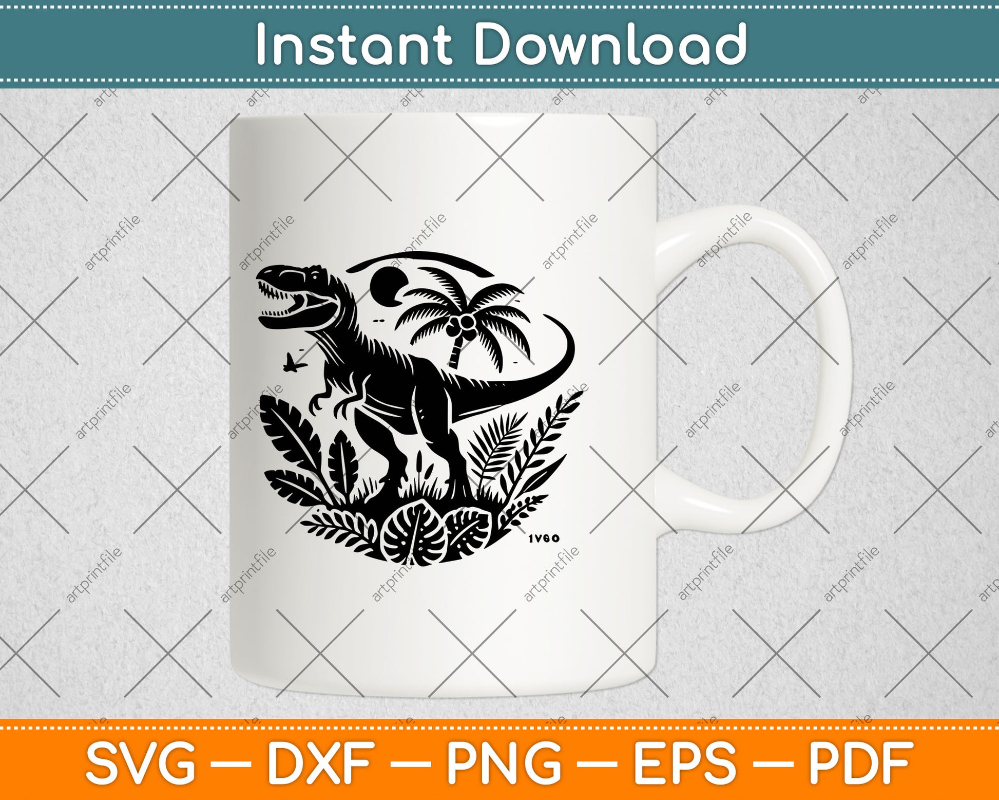 T-Rex Dinosaur Svg Digital Cutting File