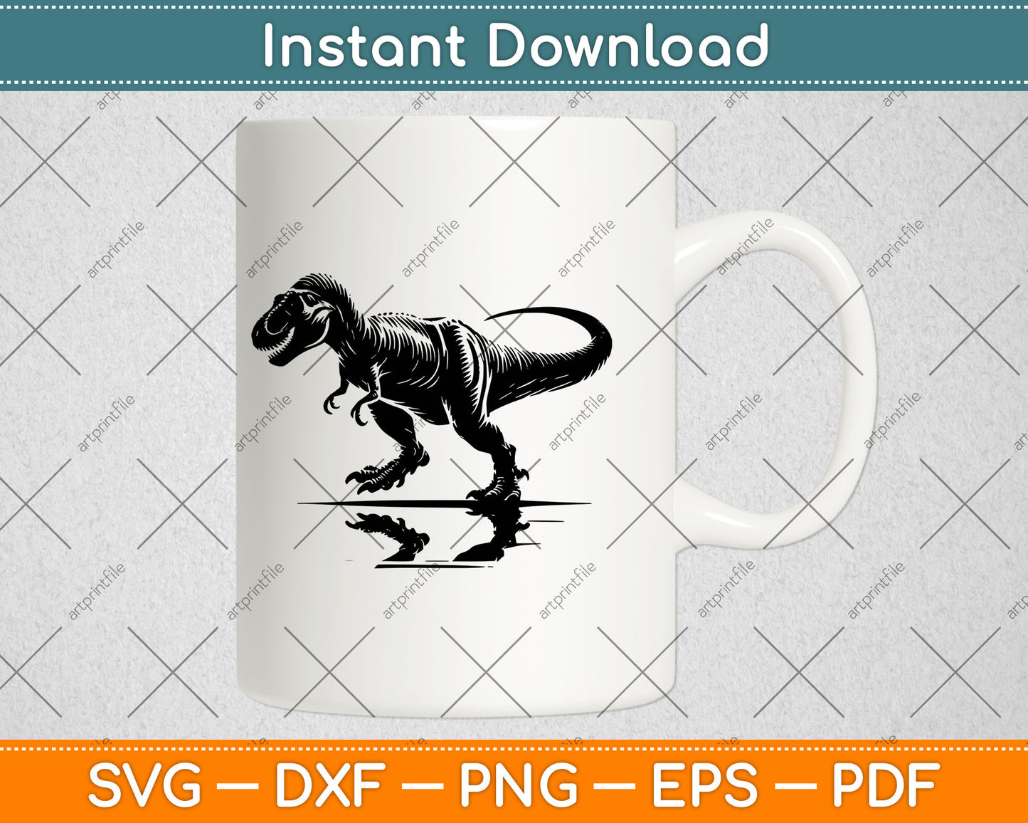 T-Rex Dinosaur Svg Digital Craft Cutting File