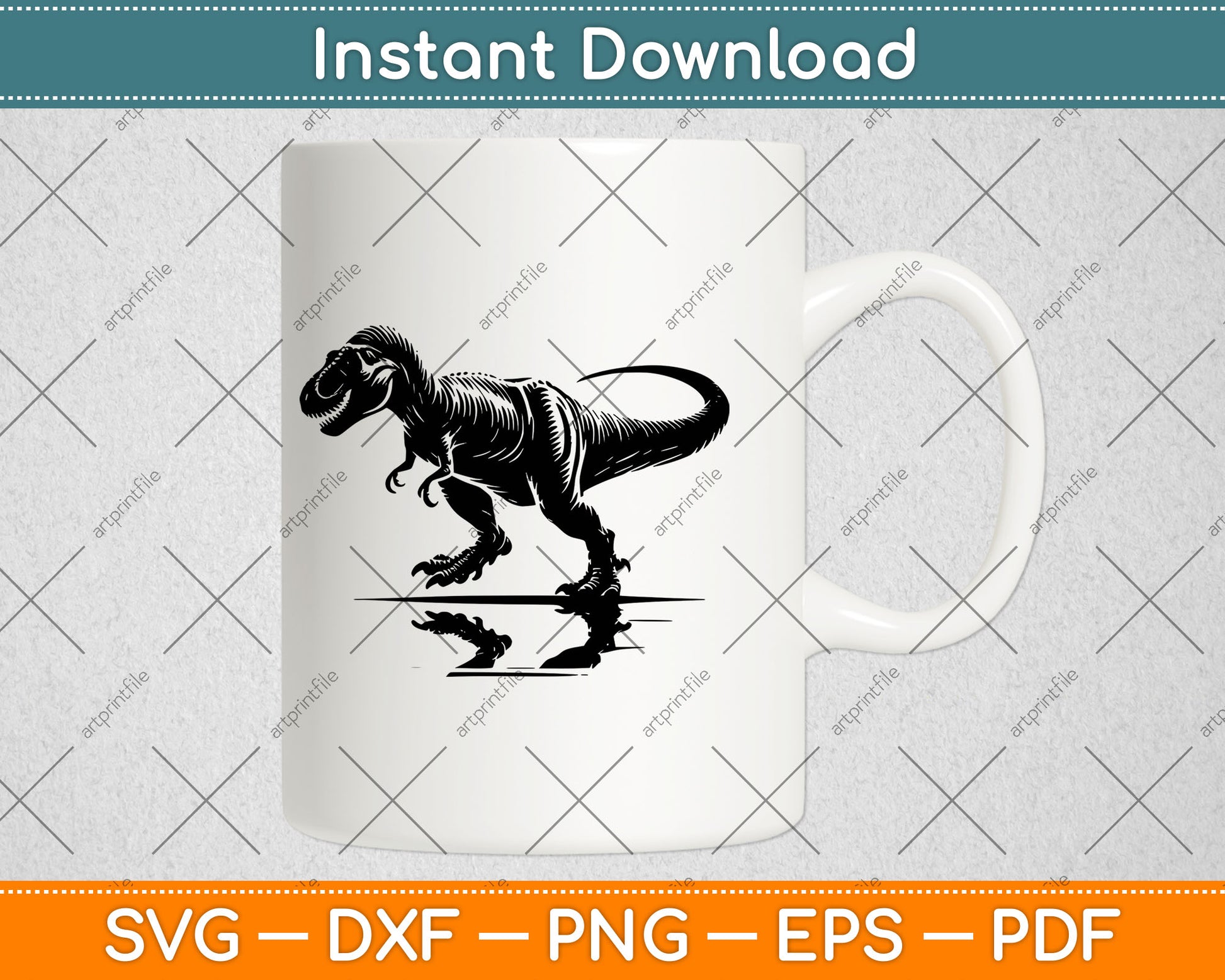 T-Rex Dinosaur Svg Digital Craft Cutting File