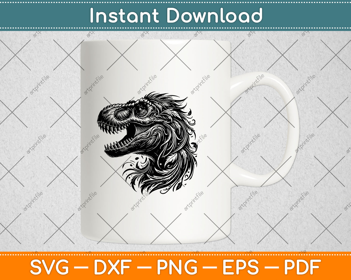 T-Rex Dinosaur Svg Digital Craft Cut File