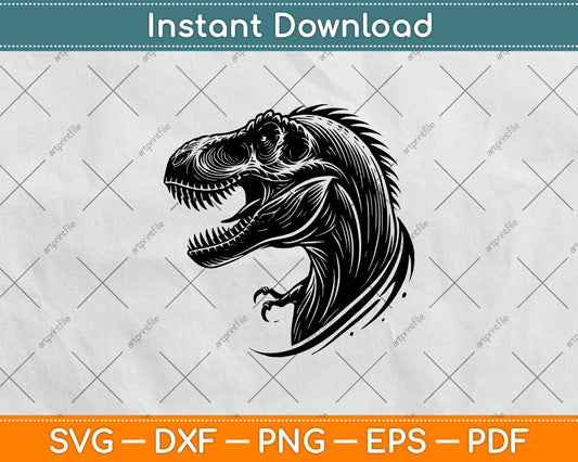 T-Rex Dinosaur Svg Digital Cutting File