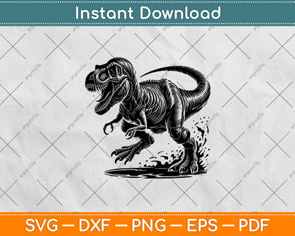 T-Rex Dinosaur Svg Png Dxf Digital Cutting File