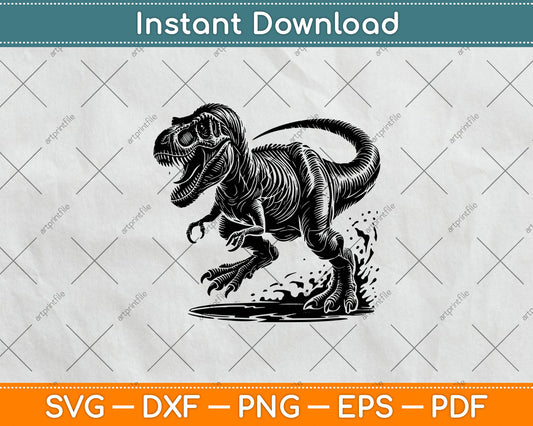 T-Rex Dinosaur Svg Png Dxf Digital Cutting File