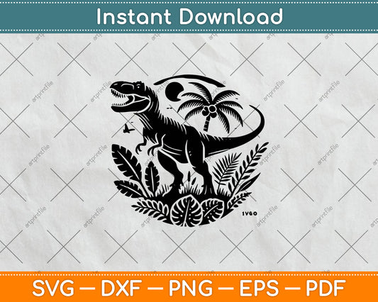 T-Rex Dinosaur Svg Digital Cutting File