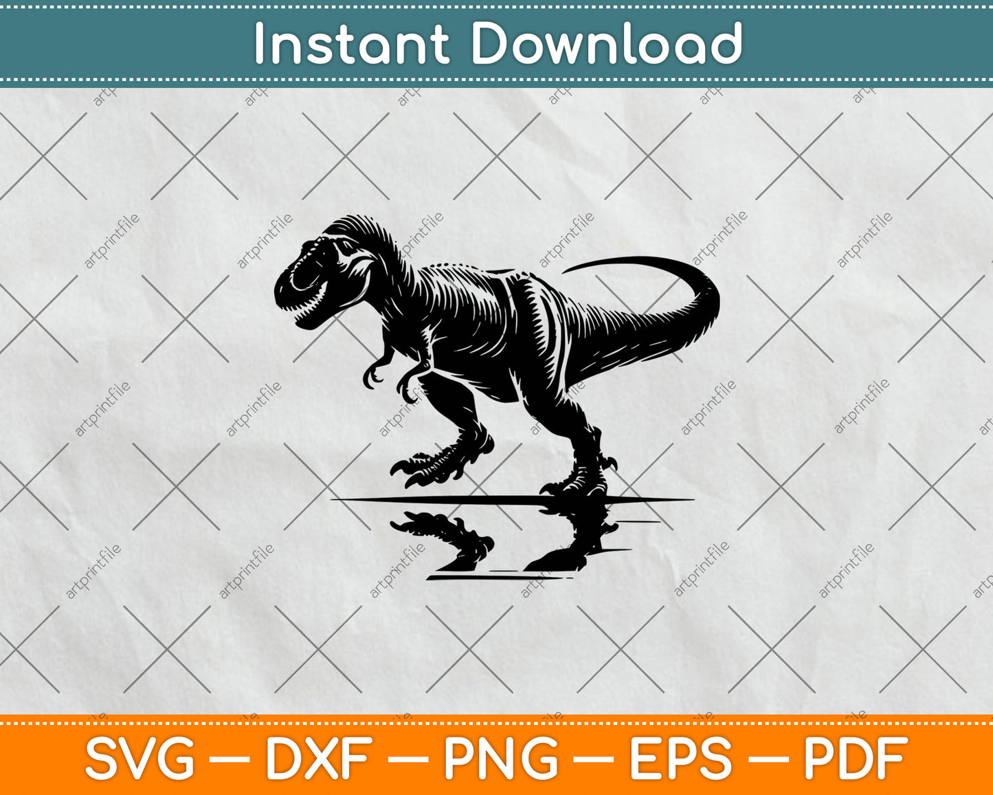 T-Rex Dinosaur Svg Digital Craft Cutting File