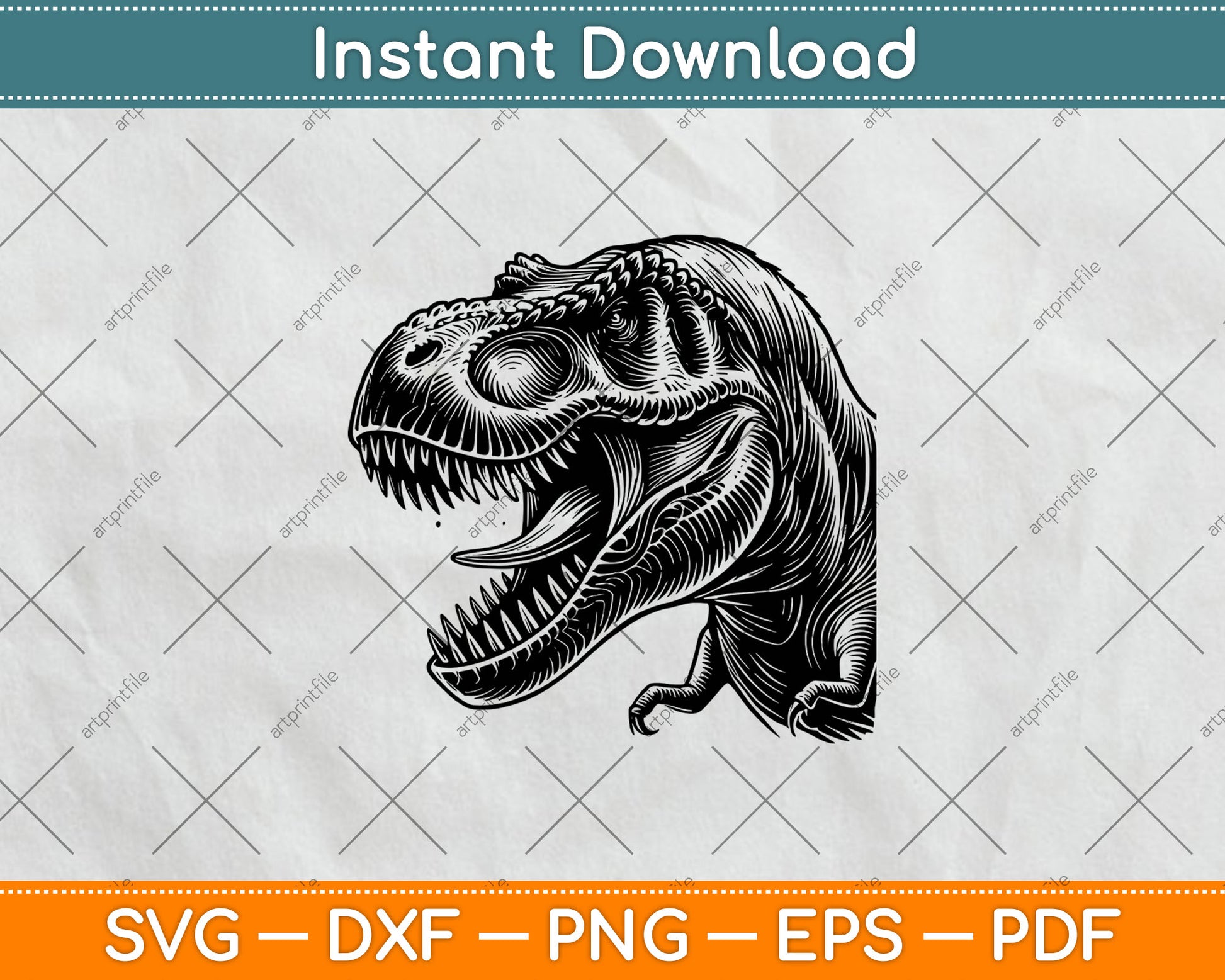 T-Rex Dinosaur Svg Cutting File