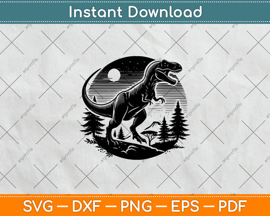 T-Rex Dinosaur Svg Digital Cutting File