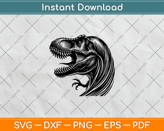 T-Rex Dinosaur Svg Digital Cutting File