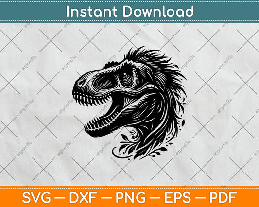 T-Rex Dinosaur Svg Design Digital Cutting File