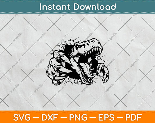 T-Rex Dinosaur Svg Digital Cutting File