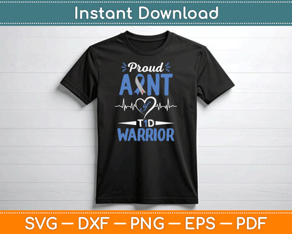 T1D Proud Aunt Diabetes Awareness Type 1 Insulin Pancreas SVG Digital Cutting File
