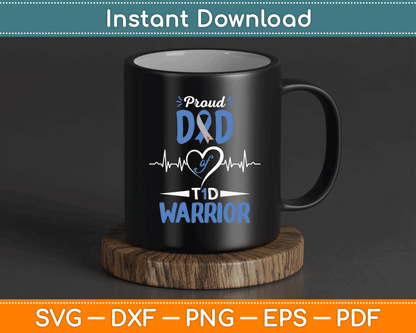 T1D Proud Dad Diabetes Awareness Type 1 Insulin Pancreas SVG Digital Cutting File