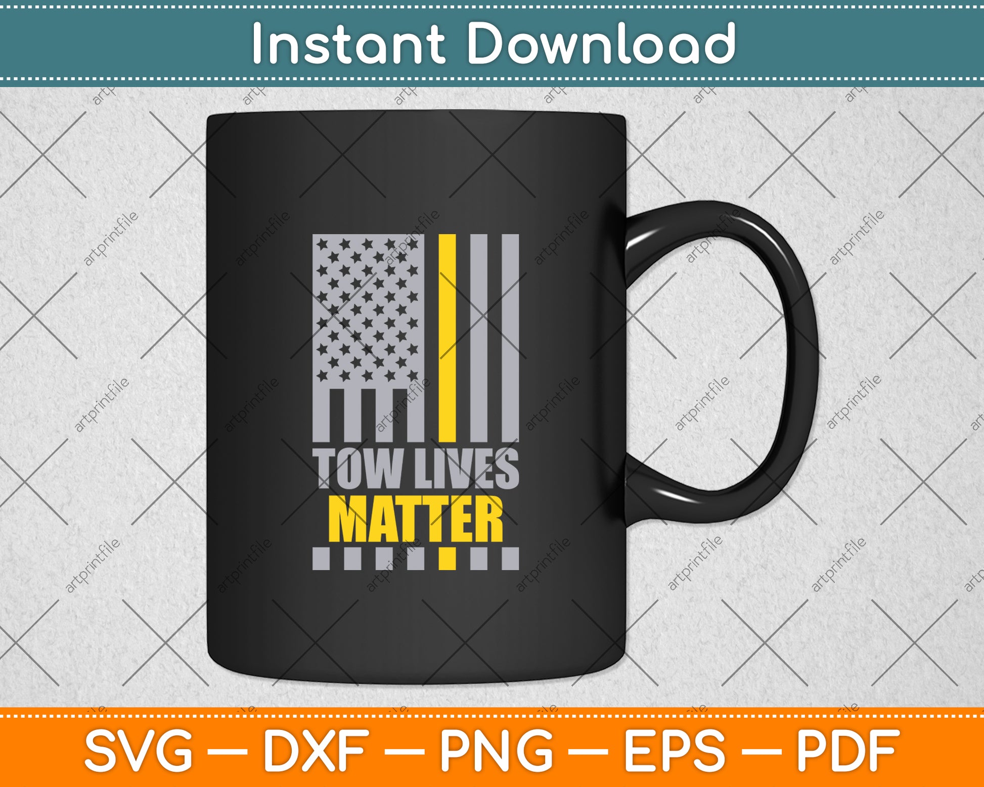 Tow Truck Driver Tow Lives Matter Svg Digital Cutting File