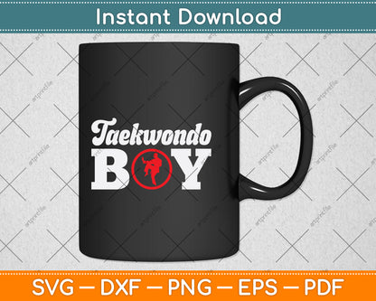 Taekwondo Boy Svg Png Dxf Digital Cutting File