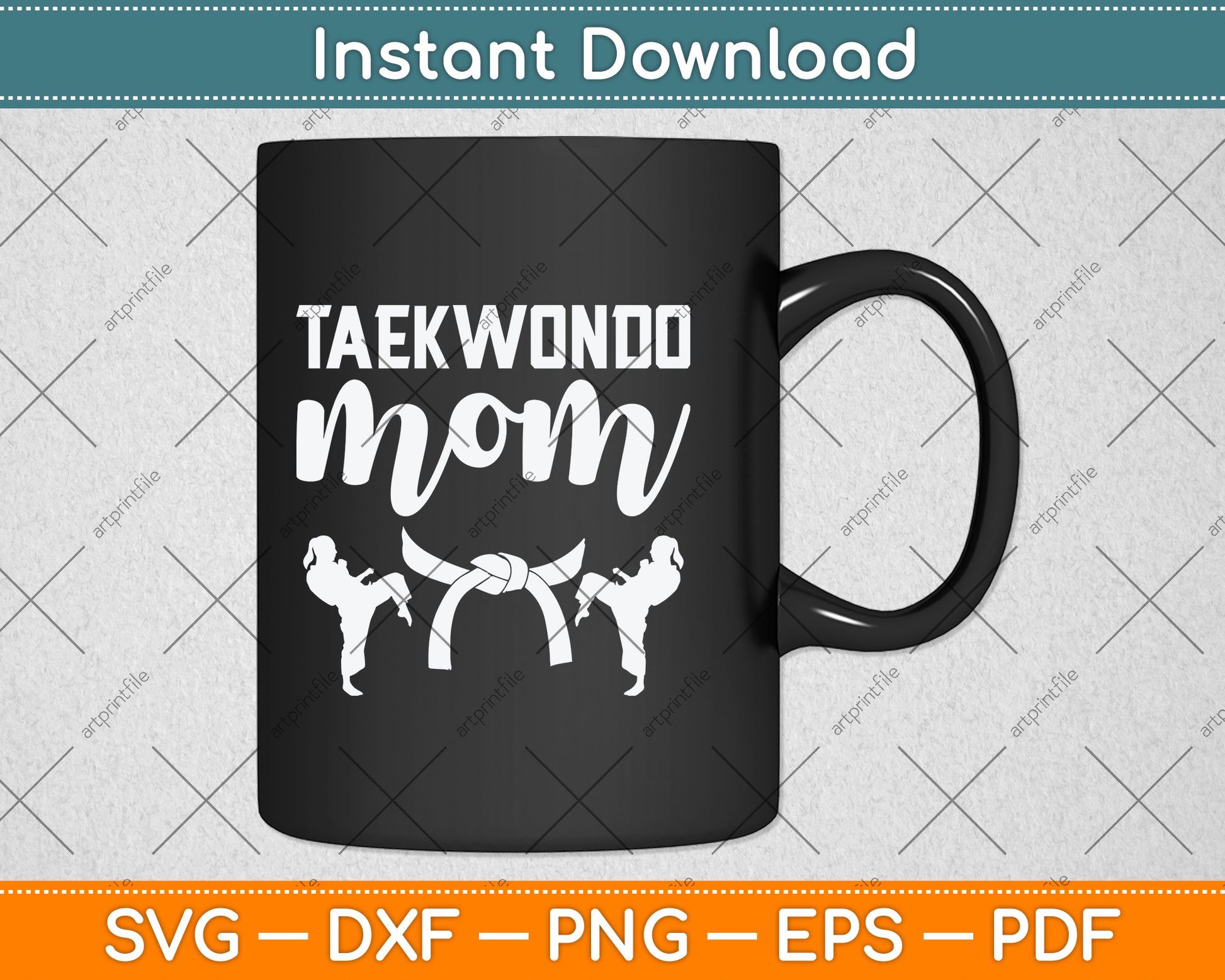 Taekwondo Mom Gift Karate Svg Png Dxf Digital Cutting File