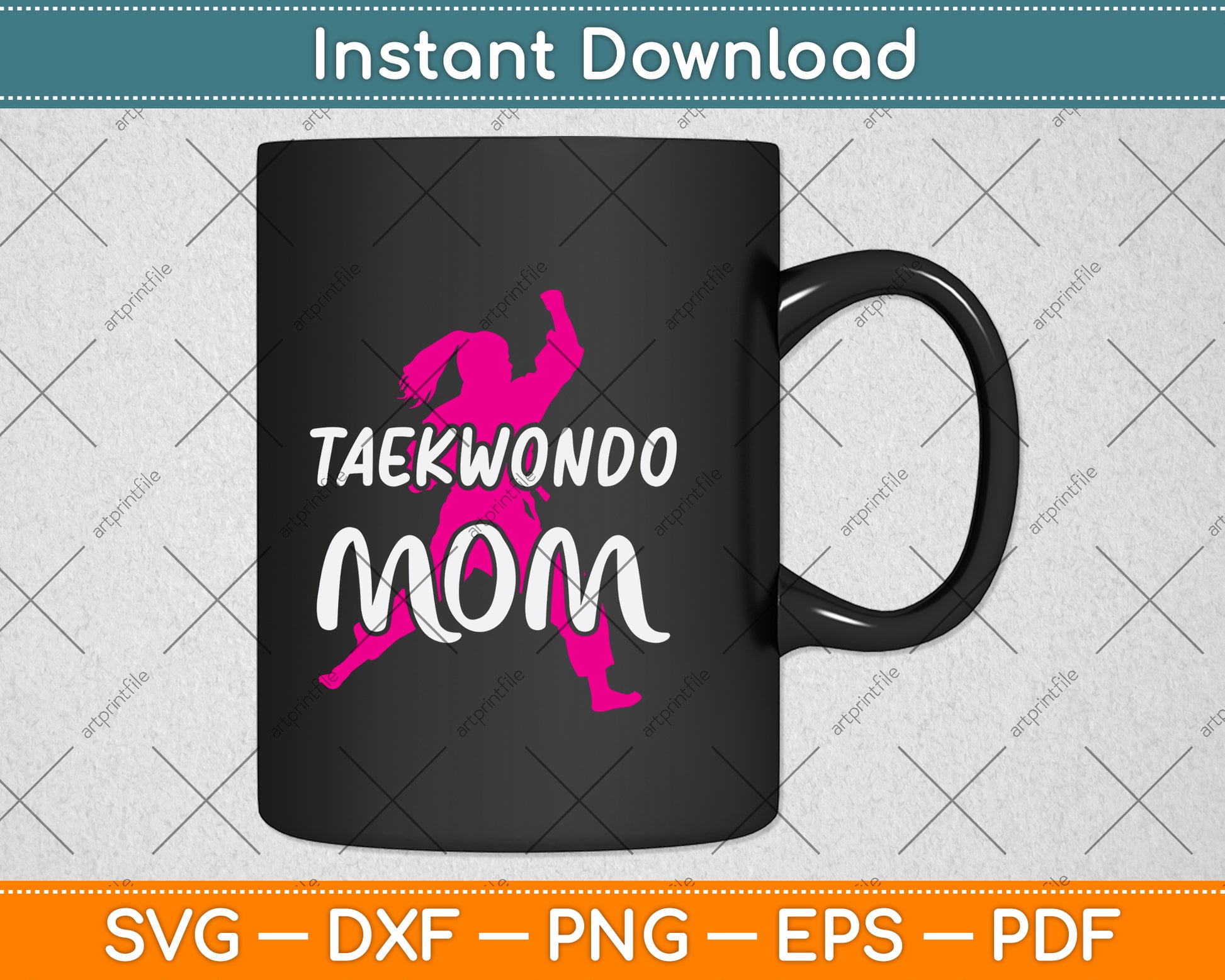 Taekwondo Mom Svg Png Dxf Digital Cutting File