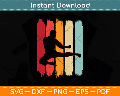 Taekwondo Vintage Retro Lover Svg Png Dxf Digital Cutting File