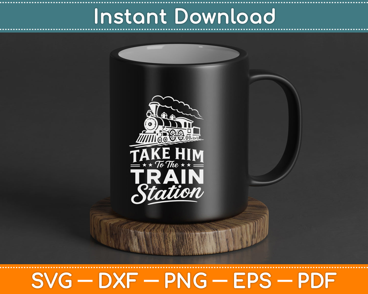 Railway locomotive SVG digital download for model train collectors and rail fans