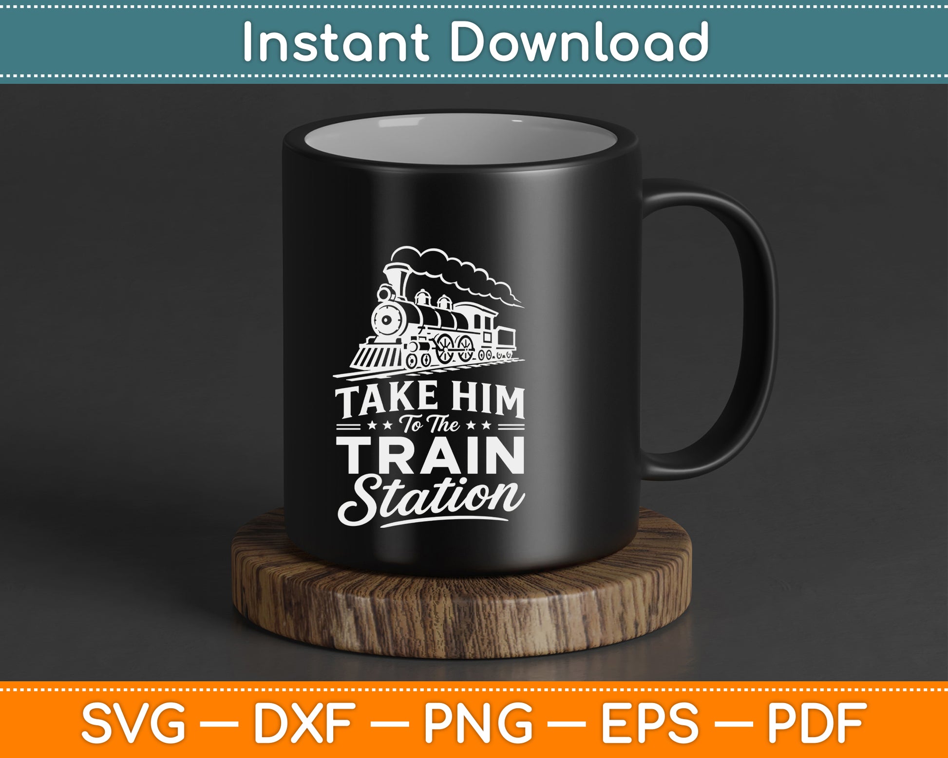 Railway locomotive SVG digital download for model train collectors and rail fans