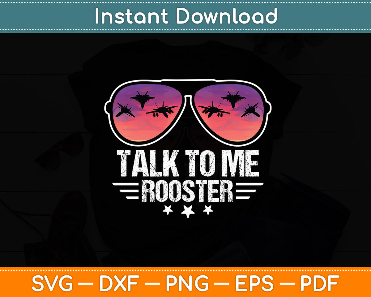 Talk To Me Rooster Svg Png Dxf Digital Cutting File