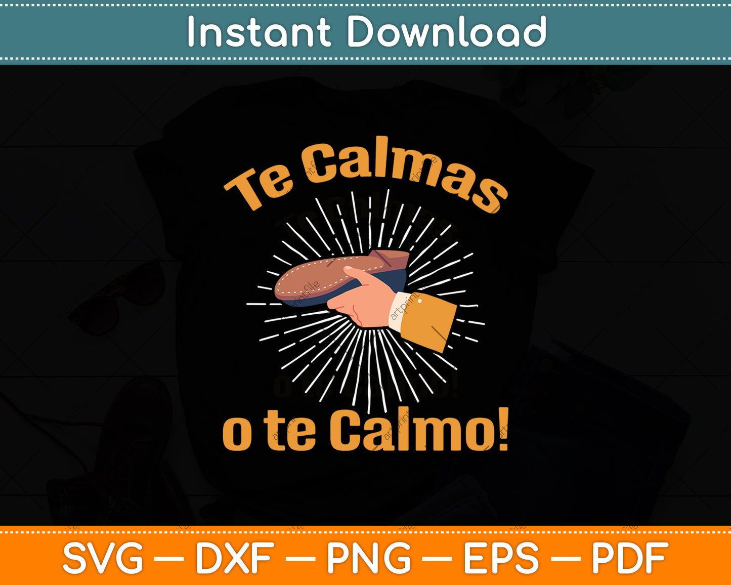 Te Calmas O Te Calmo Funny Spanish Mother Svg Digital Cutting File