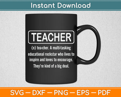 Teacher Definition - Funny Teacher Svg Digital Cutting File