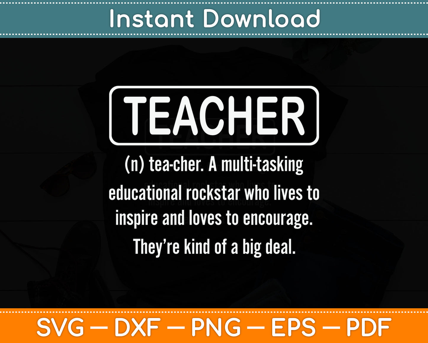 Teacher Definition - Funny Teacher Svg Digital Cutting File