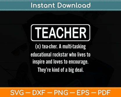 Teacher Definition - Funny Teacher Svg Digital Cutting File