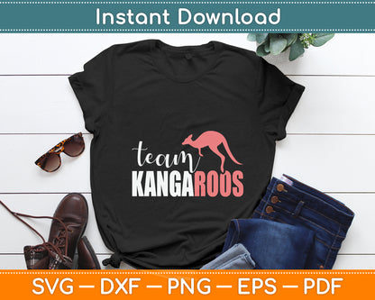 Team Kangaroos Australia Animal Kangaroo Lover Svg Png Dxf Digital Cutting File