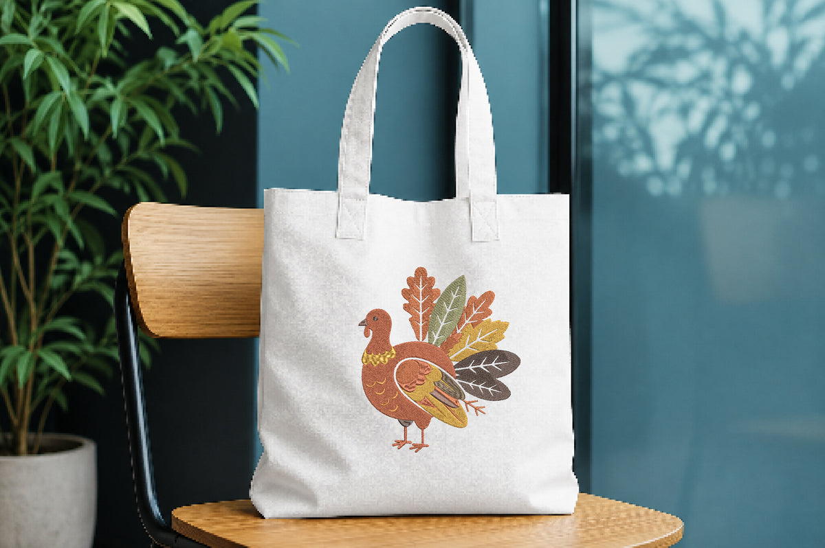 Thanksgiving Turkey Embroidery Design