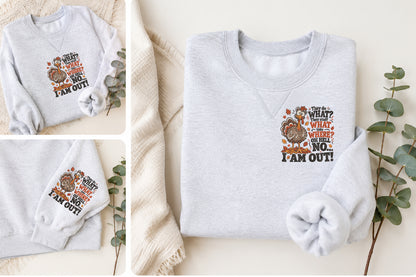 Funny Thanksgiving Turkey Embroidery Design