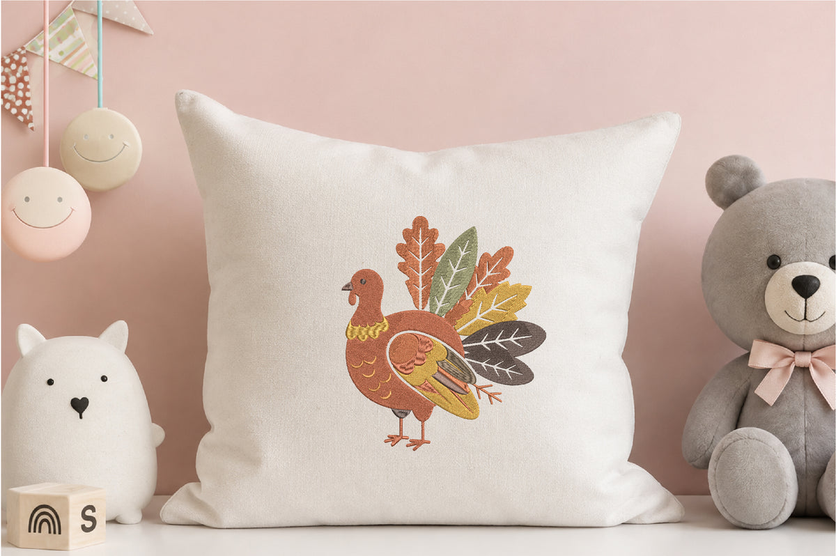 Thanksgiving Turkey Embroidery Design