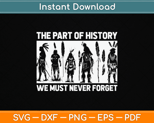 The Part Of History We Must Never Forget Indigenous Children SVG Digital Cutting File